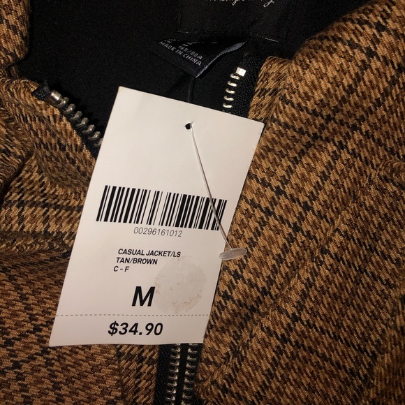 NWT Cute Vintage Style Jacket with Tie Collar - Picture 4 of 4